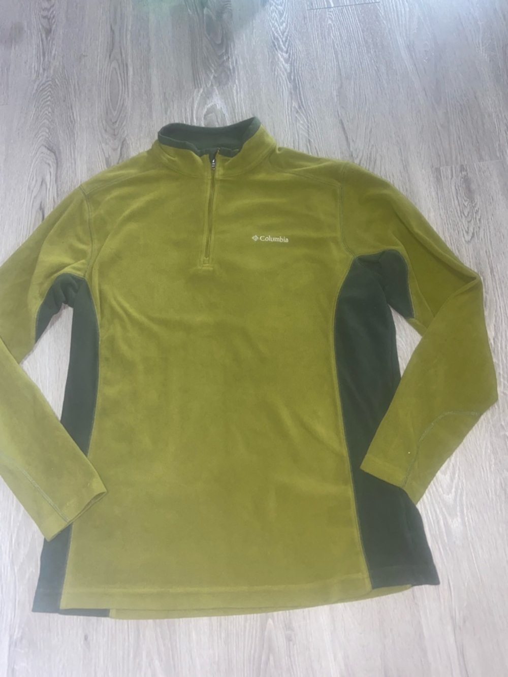 Columbia Men's Olive & Dark Green Half-Zip Fleece Pullover